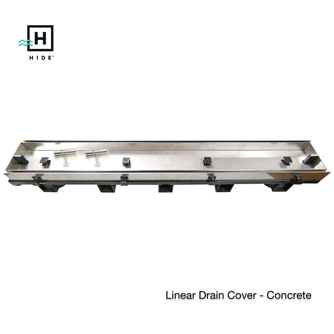 HIDE Concrete Linear Drain Hardware