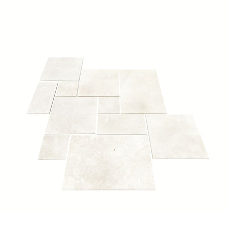 Crema White Limestone French Pattern Pavers