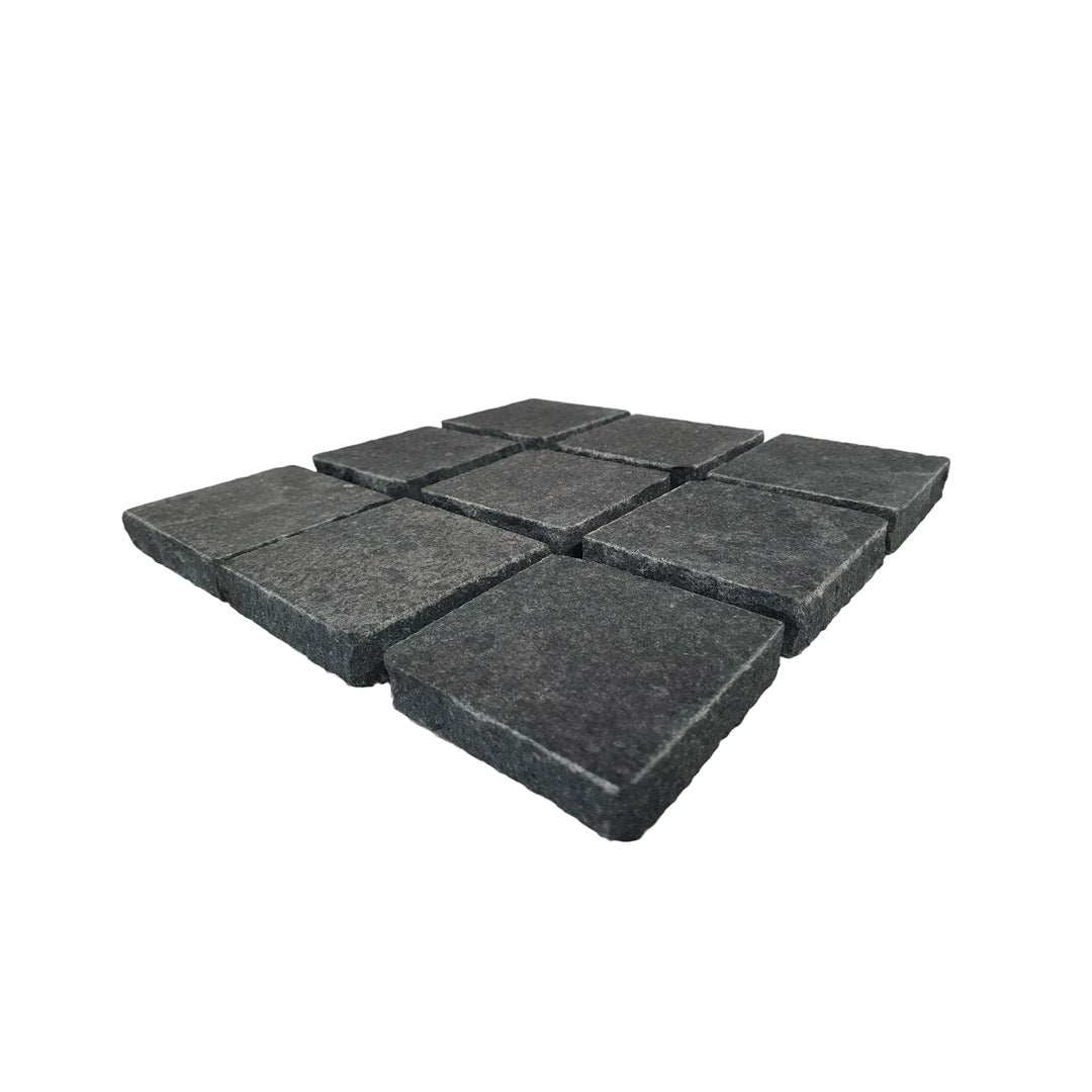 Cobblestone Pavers Granite Flamed Black