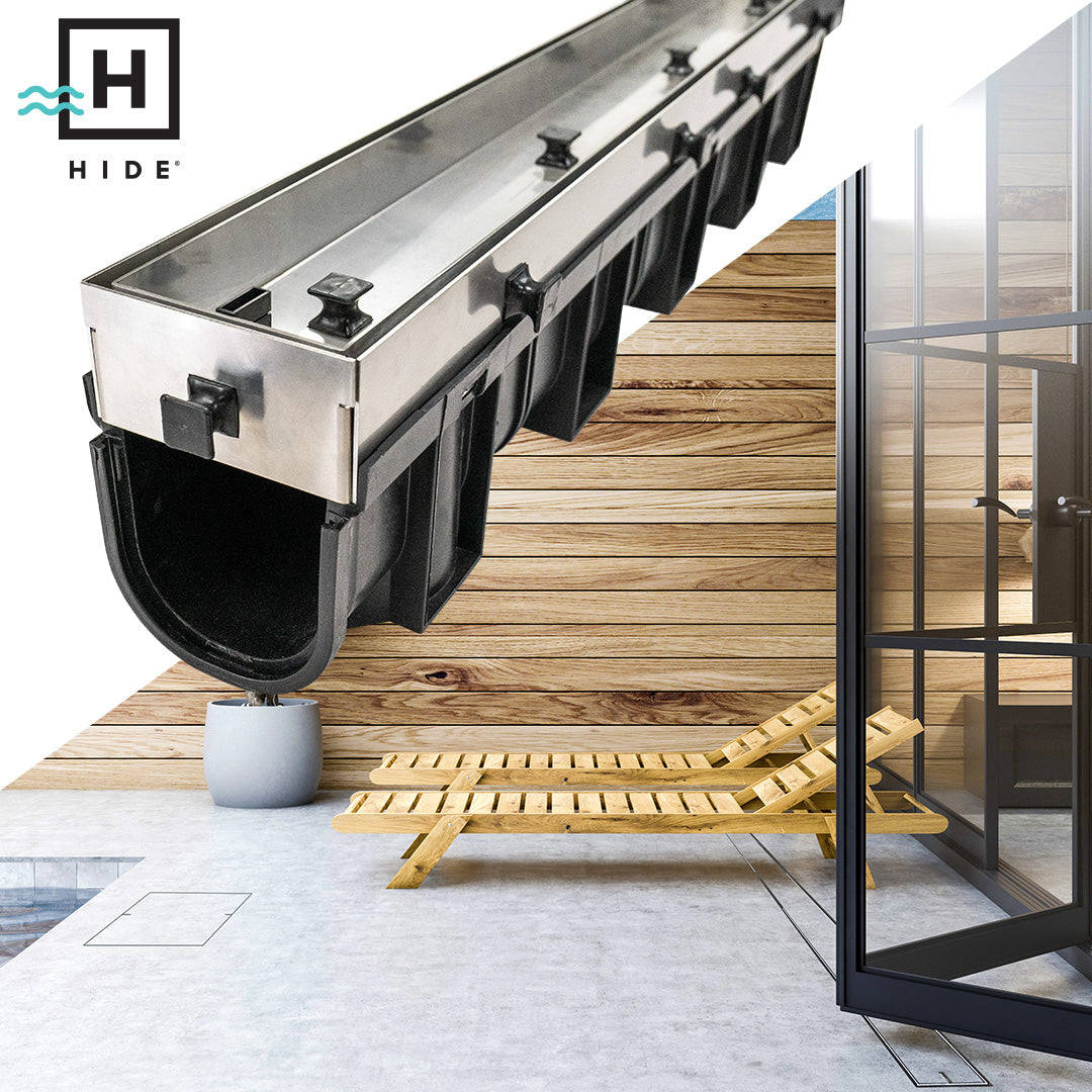 HIDE Concrete Linear Drain Kit