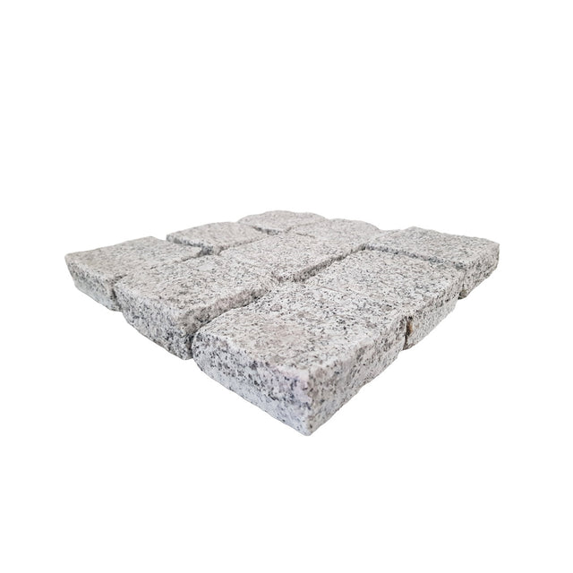 White Granite Cobblestones Natural Split